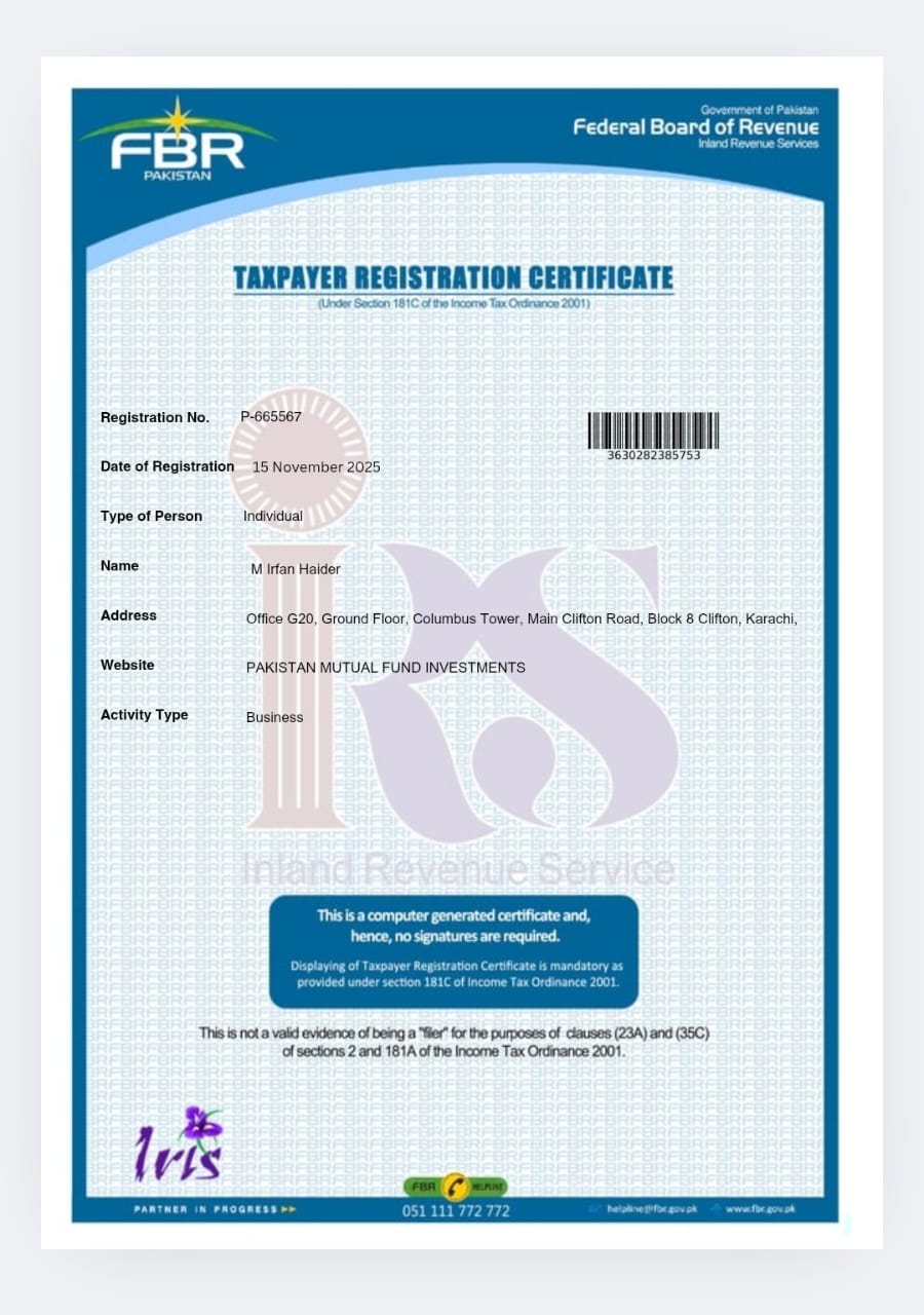 FBR Certificate